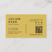 黒素朴レンガ壁ネオンタイポグラフィ理容師 名刺 (裏面)