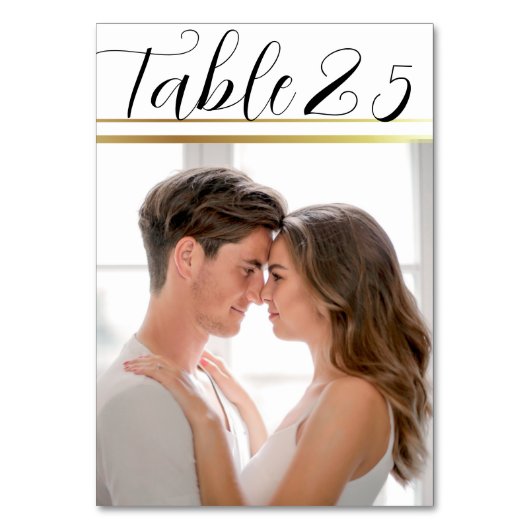 黒素朴文字結婚の写真 テーブルナンバー (裏面)