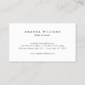 黒素朴木のオーブンのミットロゴベーカリー 名刺 (裏面)