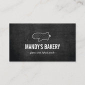 黒素朴木のオーブンのミットロゴベーカリー 名刺 (正面)