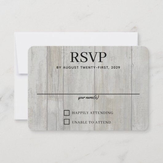 黒素朴林 出欠カード (正面)