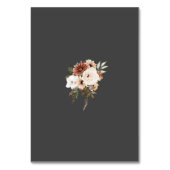 黒素朴桃フローラの結婚テーブル番号 テーブルナンバー (裏面)