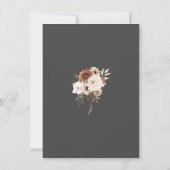 黒素朴桃フローラ結婚式の日付を保存 (裏面)