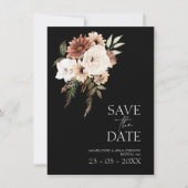 黒素朴桃フローラ結婚式の日付を保存 (正面)