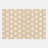 黒素朴水牛のプレイドメリークリスマス ラッピングペーパーシート (正面3)