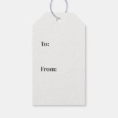 黒素朴白の格子模様モノグラム ギフトタグ (裏面)