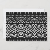 黒素朴白1枚フォトクリスマスカード 招待状 (裏面)