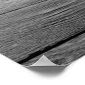 黒素朴白XL DIYバーンドボードポスター ポスター (角)