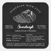 黒素朴自家製ソース生地コテージローレーベル スクエアシール (正面)