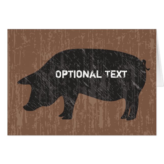 黒素朴豚 (正面横)