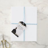 黒素朴金ゴールドフローラプリンセスキンセアニェラ ギフトタグ (より糸付き)