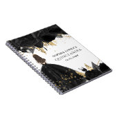 黒素朴金ゴールドフローラプリンセスキンセアニェラ ノートブック (右側)