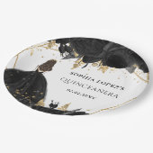 黒素朴金ゴールドフローラプリンセスキンセアニェラ ペーパープレート (アングル)