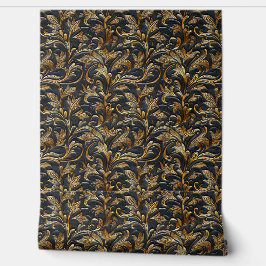 黒素朴金ゴールド工具革 壁紙