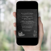 黒素朴黒板おもしろい卒業BBQパーティー 招待状