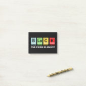 黒素要素ブラックの歴史 ポストイット (デスク上)