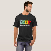 黒素要素ブラック履歴月期間 Tシャツ (正面フル)