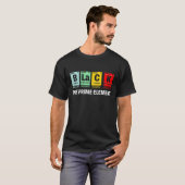 黒素要素ブラック履歴月期間 Tシャツ (正面フル)