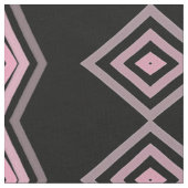 黒紫とピンクの柄付き生地 ファブリック (クローズアップ)
