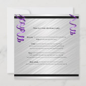 黒紫エレガント風船特別イベント 招待状 (裏面)