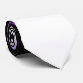 黒紫グラデーション白 ネクタイ (ロール)