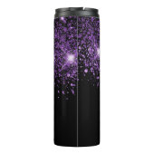 黒紫グリッターダストモノグラム名 タンブラー (裏面)