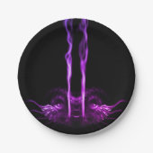 黒紫ドラゴンスモーク ペーパープレート (正面)