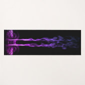 黒紫ドラゴンスモーク ヨガマット (正面(横))