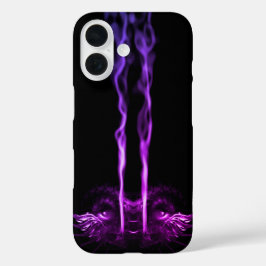 黒紫ドラゴンスモーク iPhone 16ケース