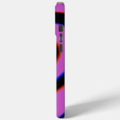 黒紫催眠トリップ（幻覚体験）のようなハートラブパターン Case-Mate iPhoneケース (裏面 / 左)