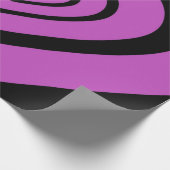 黒紫催眠ハートラブパターン ラッピングペーパー (角)