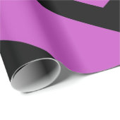 黒紫催眠ハートラブパターン ラッピングペーパー (ロールコーナー)