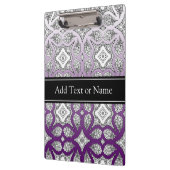 黒紫曼荼羅禅パーソナライズされた クリップボード (左)