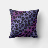 *～*黒紫色のグリッターヒョウ クッション (裏面)