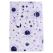 黒紫色の天日月星 ミディアムペーパーバッグ (裏面)