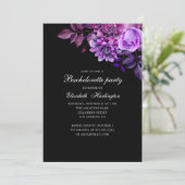 黒紫色の花。フローラバチェロレッテ 招待状 (スタンド正面)