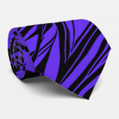 黒紫色の部族抽象芸術 ネクタイ (ロール)