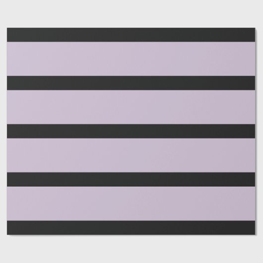 黒紫色の鉛筆のストライプ ラッピングペーパー (フラット)