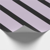 黒紫色の鉛筆のストライプ ラッピングペーパー (角)