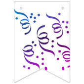 黒紫| 50歳の誕生日パーティー バンティングフラッグ (第2の旗)