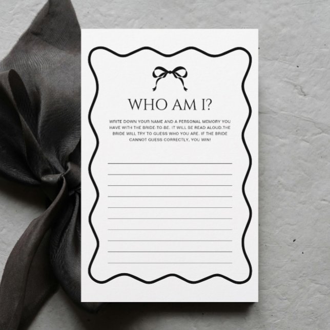 黒結び結びブライダルシャワー誰がゲーム (クリエイターアップロード済み)