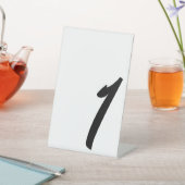 黒結婚いテーブル1台の記号 台座サイン (インサイチュ)