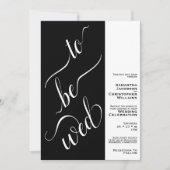 黒結婚と白とすミニマルる結婚こと 招待状 (正面)