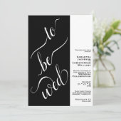 黒結婚と白とすミニマルる結婚こと 招待状 (スタンド正面)