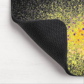 黒絵を描に抽象芸術をスプレー マウスパッド (コーナー)