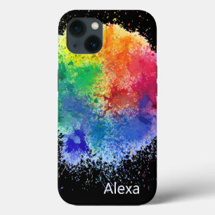 黒絵を描の爆発 iPhone 13ケース