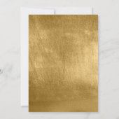 黒絵を描金ゴールド40歳の誕生日 招待状 (裏面)