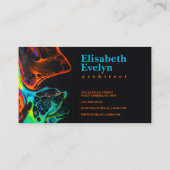 黒絵を描6ly7に渦巻くネオン 名刺 (裏面)