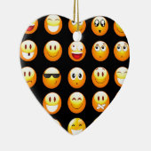 黒絵文字 セラミックオーナメント (右)