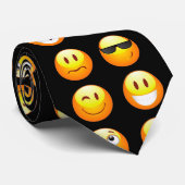 黒絵文字 ネクタイ (ロール)